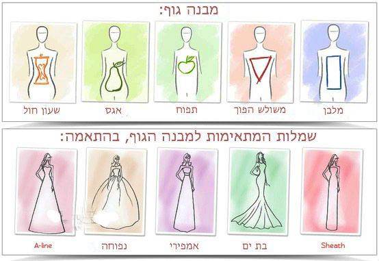 התאמת שמלה למבנה גוף