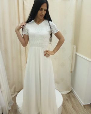 שמלה לבנה לחתונה ברבנות